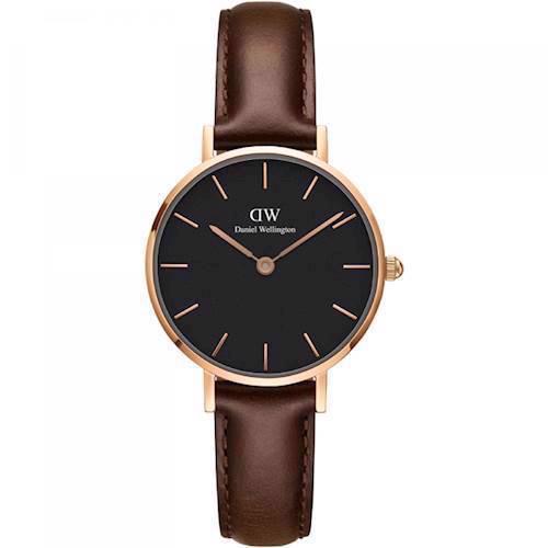 Image of Classic Black Petite Bristol Rosa forgyldt Quartz Dame ur fra Daniel Wellington, DW00100221